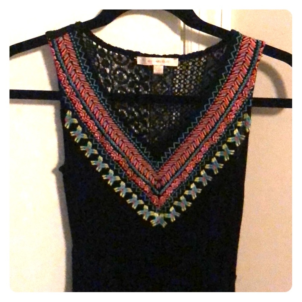 Skies are blue- black dress